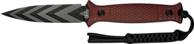 CIVIVI KNIFE PERFRICO FIXED – 4.49″ BUGUNDY G10/STRIPED BLD