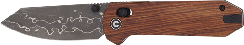 CIVIVI KNIFE YONDER 2.88″ – GUIBOURTIA WOOD/DAMASCUS BLADE