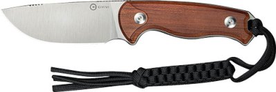 CIVIVI KNIFE TIMBERBARK 3.2″ – FIXED GUIBOURTIA WOOD/SATIN