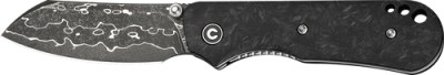 CIVIVI KNIFE CRABBY 2.7″ – SHREDDED CARBON FIBER DAMASCUS