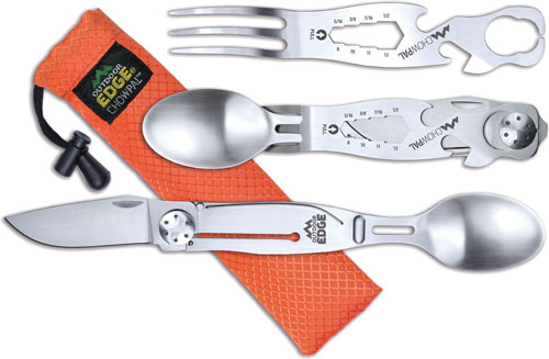 OUTDOOR EDGE CHOWPAL MEALTIME – MULTITOOL W/KNIFE & ORNG POUCH