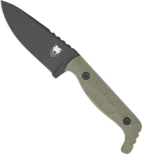 COBRATEC KINGPIN 4″ FIXED BLD – OD GREEN D2 STEEL W/KDX SHEATH