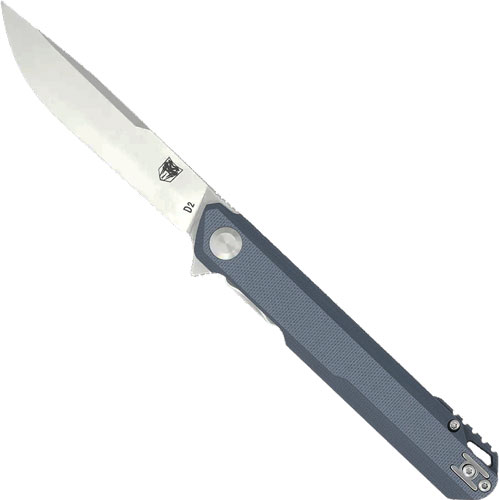 COBRATEC MONARCH 3.5″ FOLDER – GREY D2 STEEL W/CLIP