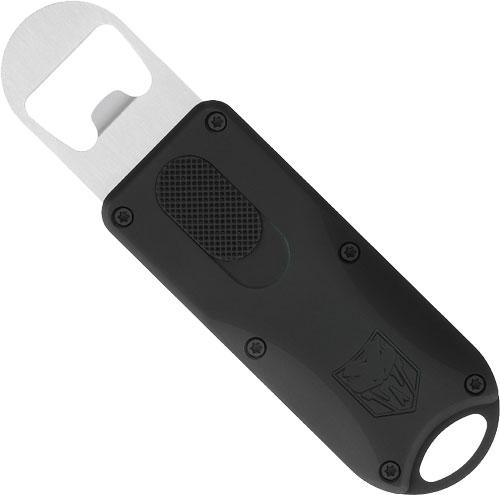 COBRATEC OTF BOTTLE OPENER – BLACK 4.62″ OAL W/LANYARD LOOP
