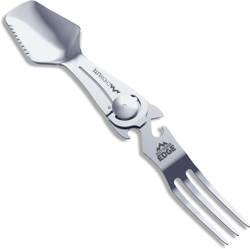 OUTDOOR EDGE CHOWLITE W/ FULL – SIZE SPOON/FORK & 3 TOOLS