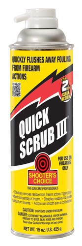 SHOOTERS CHOICE QUICKSCRUB III – CLEANER/DEGREASER FOAM 15OZ.