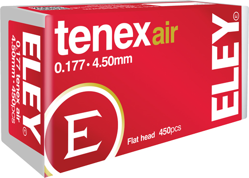 ELEY TENEX AIR PELLETS 177 – 4.50MM 8.2 GRAINS 450-PACK