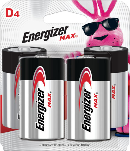 ENERGIZER MAX BATTERIES D – 4-PACK