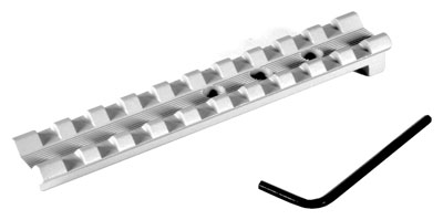 EGW SCOPE BASE S&W REVOLVER – PICATINNY RAIL SILVER