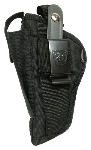 BULLDOG EXTREME SIDE HOLSTER – BLACK 2-5″ AUTOS W/LASER OR LT