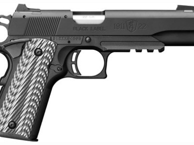 BROWNING 1911-22 SUPPR READY – 22LR 4.87″FS BLACK/G10 GRIPS