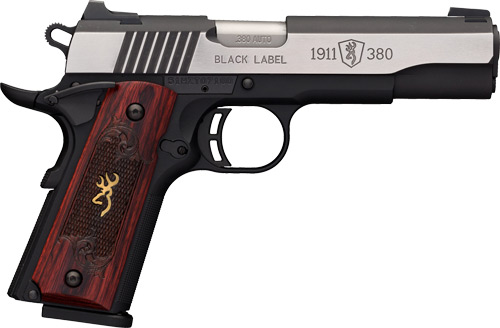 BROWNING 1911-380 BLACK LABEL – MEDALLION PRO 4.25″FS WOOD