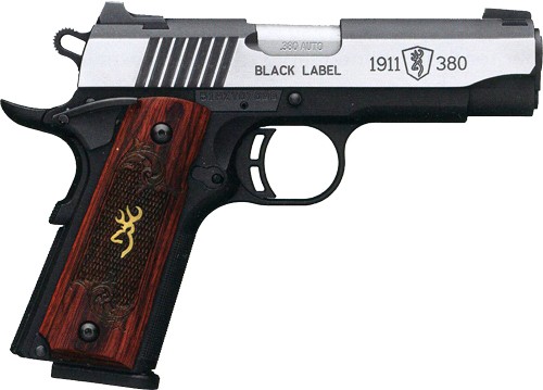 BROWNING 1911-380 BLACK LABEL – MEDALLION PRO 3.62″FS WOOD