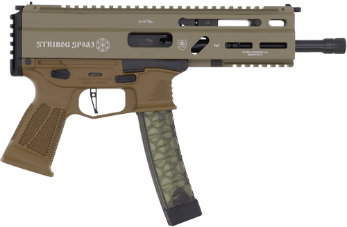 GRAND POWER STRIBOG SP9A3 9MM – 8″ BBL 30 RD MAG FDE