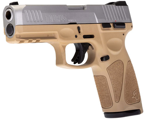 TAURUS G3 9MM 17-SHOT 3-DOT – ADJ. TAN/STAINLESS POLYMER