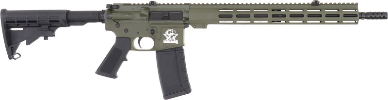 GLFA AR15 RIFLE 223 WYLDE – 16″ NIT BBL OD GREEN