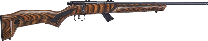 SAVAGE MARK II MINIMALIST – 22LR 18″ MATTE/BROWN LAMINATE