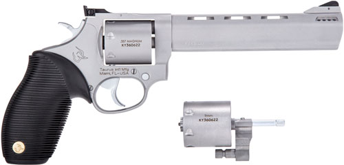 TAURUS 692 38/357/9MM 6.5″ ADJ – 7-SHOT PORTED SS RIBBER