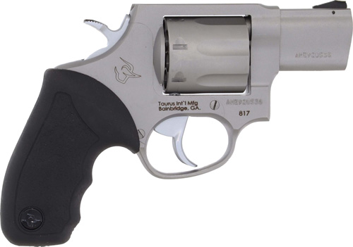 TAURUS 817 38SPL 2″ FIXED – 7-SHOT SS RUBBER
