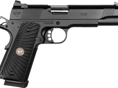WILSON CQB-FS-45A 45ACP 5″ FS – 8-SHOT BLACK ARMOR TUFF