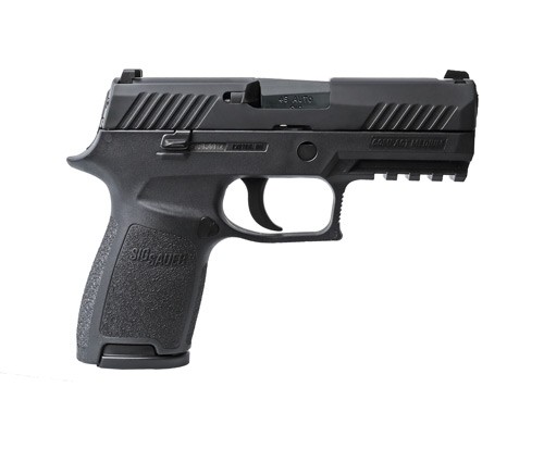 SIG P320 COMPACT 45ACP 3.9″ – DAO SIGLITE (2)9RD POLY/BLACK