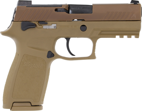 SIG P320 M18 9MM 3.9″ NITE SGT – OR (3)10RD COYOTE CA COMPLIANT
