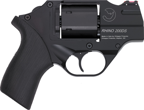 CHIAPPA RHINO 200D DAO 357MAG – 2″ FS BLACK/RUBBER W/HOLSTER.