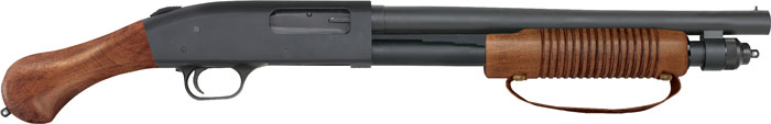 MOSSBERG 590 NIGHTSTICK 12GA – 3″ 6RD CORNCOB FOREND BLD/WOOD