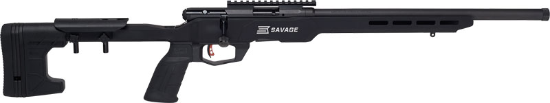 SAVAGE B22 PRECISION 22LR 18″ – HB MDT CHASSIS W/RAIL BLACK