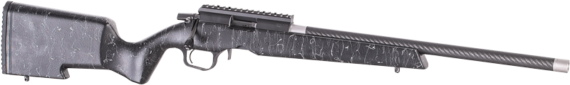 CHRISTENSEN RANGER 22LR 18″ – CF BBL/STOCK BLACK W/GREY WEB