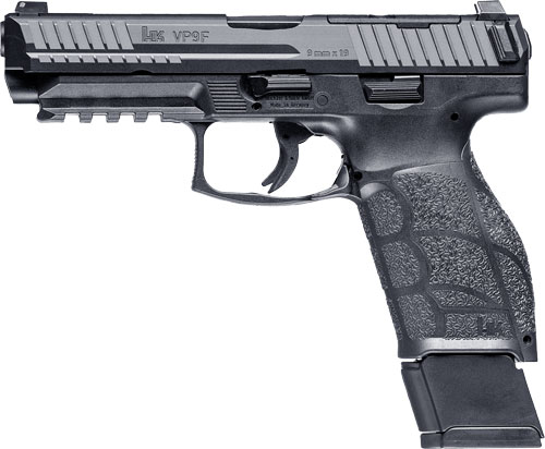 HK VP9A1 F OPTICS READY 9MM – 4.5″ BBL 1-17RD 1-20 MAG BLACK