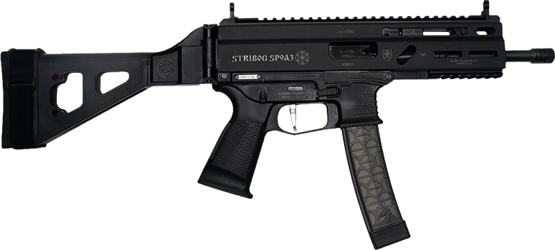 GRAND POWER STRIBOG SP9A3 9MM – 8″ BBL 30 RD MAG W/BRACE BLK