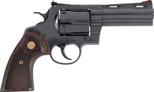 COLT ANACONDA 44MAG 4″ 6RD – BLUED MEDALLION WOOD GRIPS