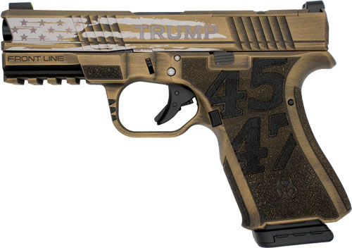 BLACK RAIN FRONTLINE 9MM – PISTOL TRUMP CUSTOM 15RD GOLD