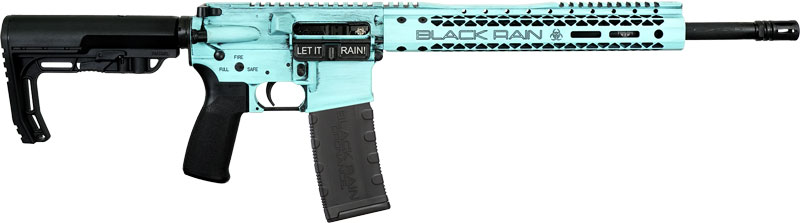 BLACK RAIN SPEC+ FUSION RIFLE – 5.56 16″ TIFFANY BLUE 30RD
