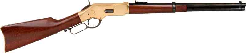 CIMARRON 1866 YELLOWBOY 38SP – 19″ SR CARBINE BRASS/BLUED