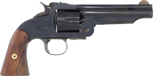 CIMARRON NO.3 AMERICAN 45LC – 1ST MODEL 5″ FS BLUED WALNUT