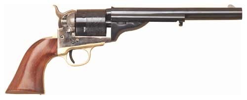 CIMARRON 1872 OPEN TOP NAVY – 38SPL 7.5″ FS CC/BLUED WALNUT