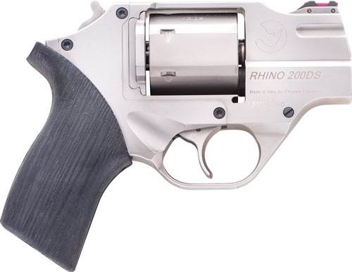 CHIAPPA RHINO 200DS 357MAG – 2″ FS CHROME/RUBBER W/HOLSTER