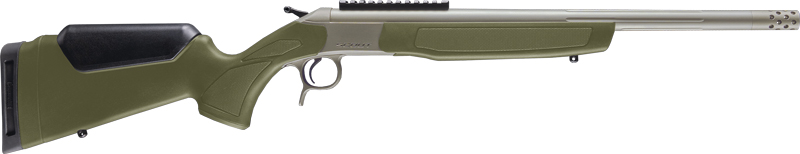 CVA SCOUT TD V3 350 LEGEND 20″ – STAINLESS/OD GREEN SYNTHETIC<