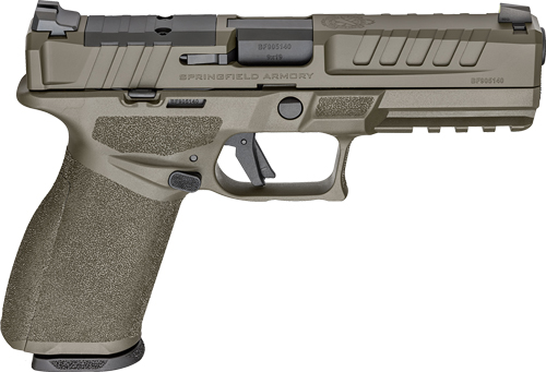 SPRINGFIELD ECHELON 9MM 4.5″ – 17/20RD OD GREEN W/U-NOTCH