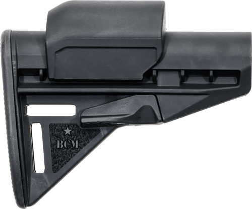 BCM STOCK MOD 3 WITH RISERS – FITS AR-15 MIL-SPEC BLACK
