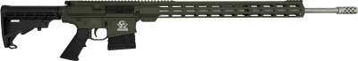 GLFA AR10 RIFLE 243 WIN – 24″ S/S BBL 5-SHOT OD GREEN