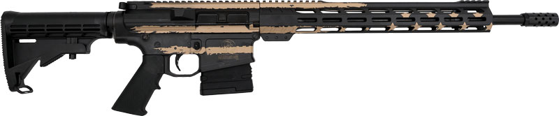 GLFA AR10 RIFLE 308 WIN 18″ – NITRIDE BBL DESERT FLAG 10-RDS