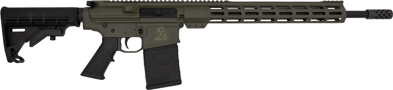 GLFA AR10 RIFLE 308 WIN 18″ – NITRIDE BBL 10-SHOT OD GREEN