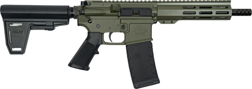 GLFA AR15 PISTOL W/BRACE 223 – WYLDE 7.5″ NITRIDE OD GREEN
