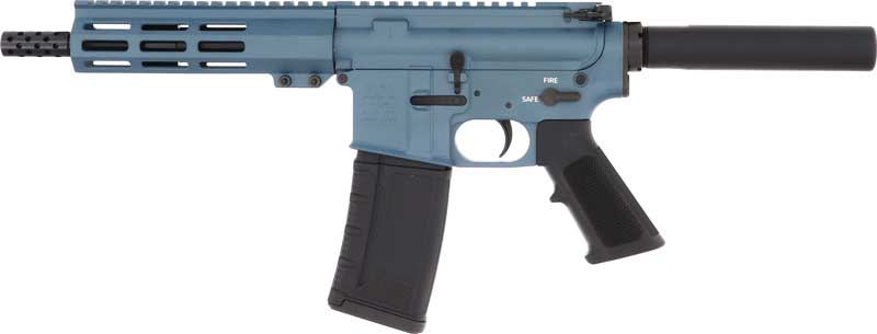 GLFA AR15 PISTOL 223 WYLDE – 7.5″ STAINLESS BBL BLUE