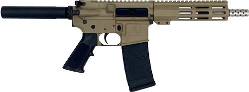 GLFA AR15 PISTOL 223 WYLDE – 7.5″ STAINLESS BBL FDE