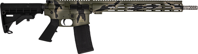 GLFA AR15 RIFLE 223 WYLDE – 16″ S/S BBL PURSUIT GREEN CAMO