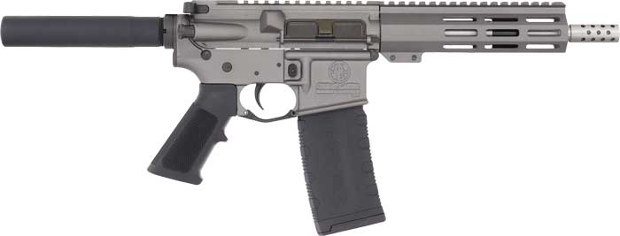 GLFA AR15 PISTOL 223 WYLDE – 7.5″ STAINLESS BBL TUNGSTEN